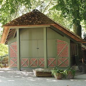 New waffle house built in style of old deer houses, 2024-07-28