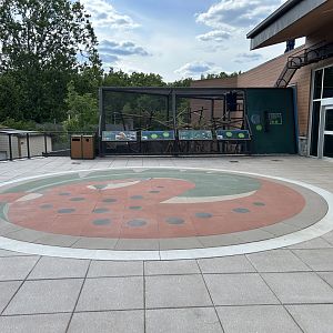 Zoo Logo and Outdoor Lion Tamarin Exhibit