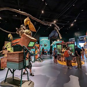 Bug Gallery with large sculptures