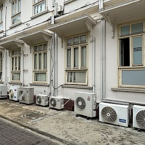 Line of AC units by Snake Farm