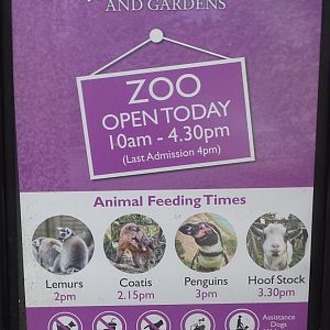 Zoo signage, 2nd August 2024
