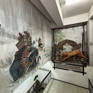 Mural on way down to second floor