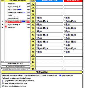 Summer bus service from train station to the zoo