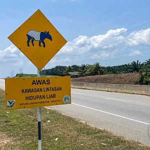 Roadsign in Johor, Malaysia