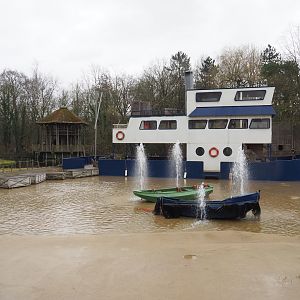 Water-themed playground area in the African section, 2023-02-19