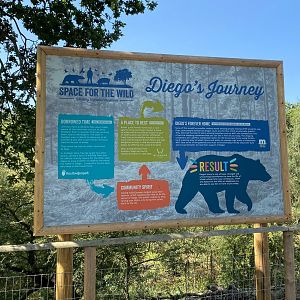Jimmy's farm, brown bear signage - Diego