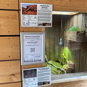 Hamerton reptile house signage, August 2024