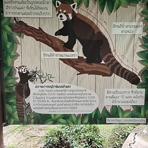 Red Panda Exhibit Sign
