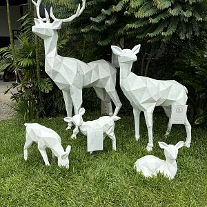 Deer Statues - Lanna Mini Zoo