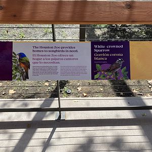 Houston Zoo Bird Home Signage