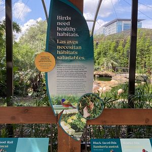 Healthy Habitat Healthy Birds Sign
