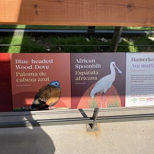 African Savanna Aviary Signage