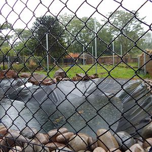 Work on the former South American tapir exhibit 130624