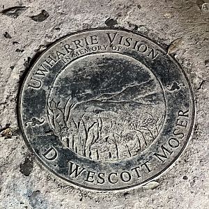 Uwharrie Vision Plaque