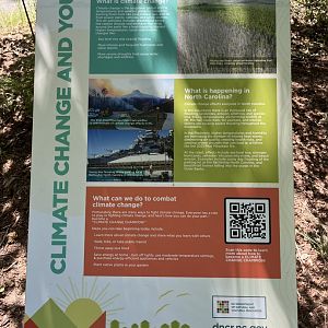 Climate Change in NC sign