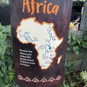 Africa entrance sign
