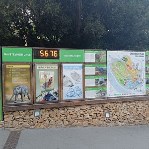 Information board and visitor count