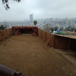 Former kangaroo exhibit (empty) - Santiago Zoo (Zoologico nacional)