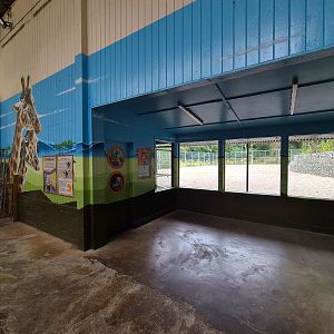 Second giraffe paddock viewing area