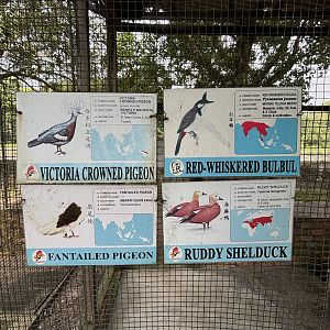 Walk-through Aviary #2 - sign