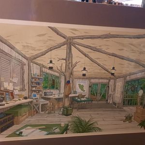 The RainForest Concept Art (1991) - Research Hut