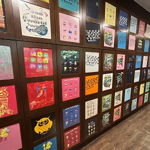 T-shirt options in gift shop