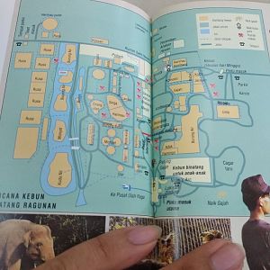 Ragunan Zoo 1993 map