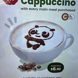 Giant Panda Cappuccino!
