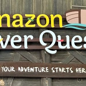 Amazon River Quest - entrance sign