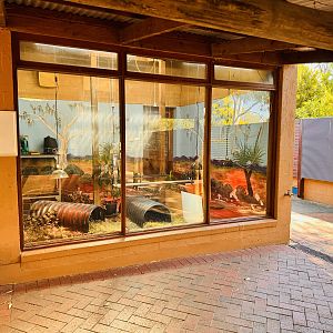 Elongated tortoise enclosure