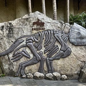 Dinosaur Fossil Statue