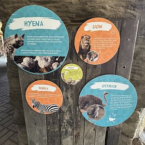 African Exhibit Signs