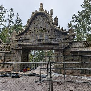 Asia entryway under construction