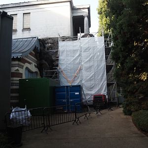 Aquarium entrance rock work renovations, 2024-09-29