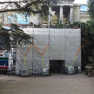 Aquarium entrance rock work renovations, 2024-09-29