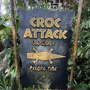 Croc Attack Sign