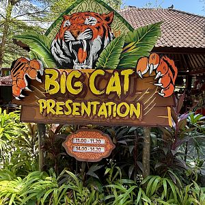 Tiger Presentation Sign