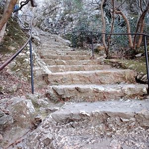 Staircase in the cliff