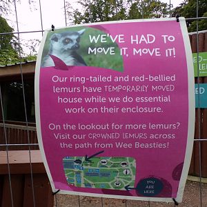 Signage on lemurs 14.8.23