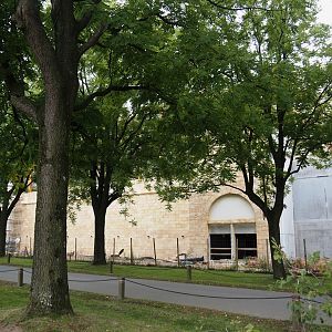 The Sanctuary (Massive South American rainforest hall with hotel rooms) and water park construction site, 2024-09-17