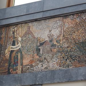 Gallery of the Worlds entrance gallery - Brewery mosaic, 2024-09-17
