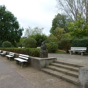 Barbary macaque viewing area -Tierpark Berlin (2024)