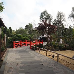 Islands of the Rising Sun - Honshu - Part of Japanese garden and bridge to Hokkaido island with cranes and primates, 2024-09-17