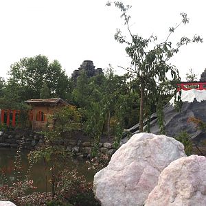 Islands of the Rising Sun - Honshu - Japanese garden area with Mount Fuji representation, 2024-09-17