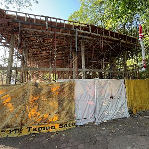 Construction project near entrance