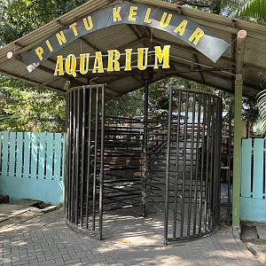 Aquarium - exit gate