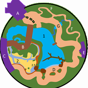 Map of Burgers' Mangrove