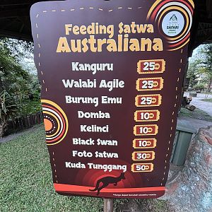 Walk-through Macropod Exhibit #1 Sign