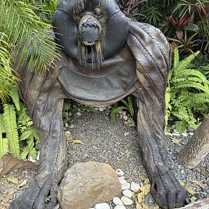 Orangutan Recycled Tires Statue