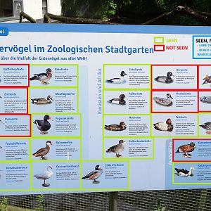 Signage for waterfowl enclosure